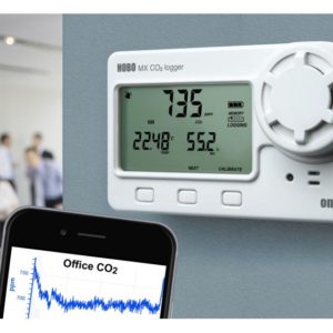 HOBO MX1102A Bluetooth Low Energy Carbon Dioxide/Temperature/Relative Humidity Data Logger