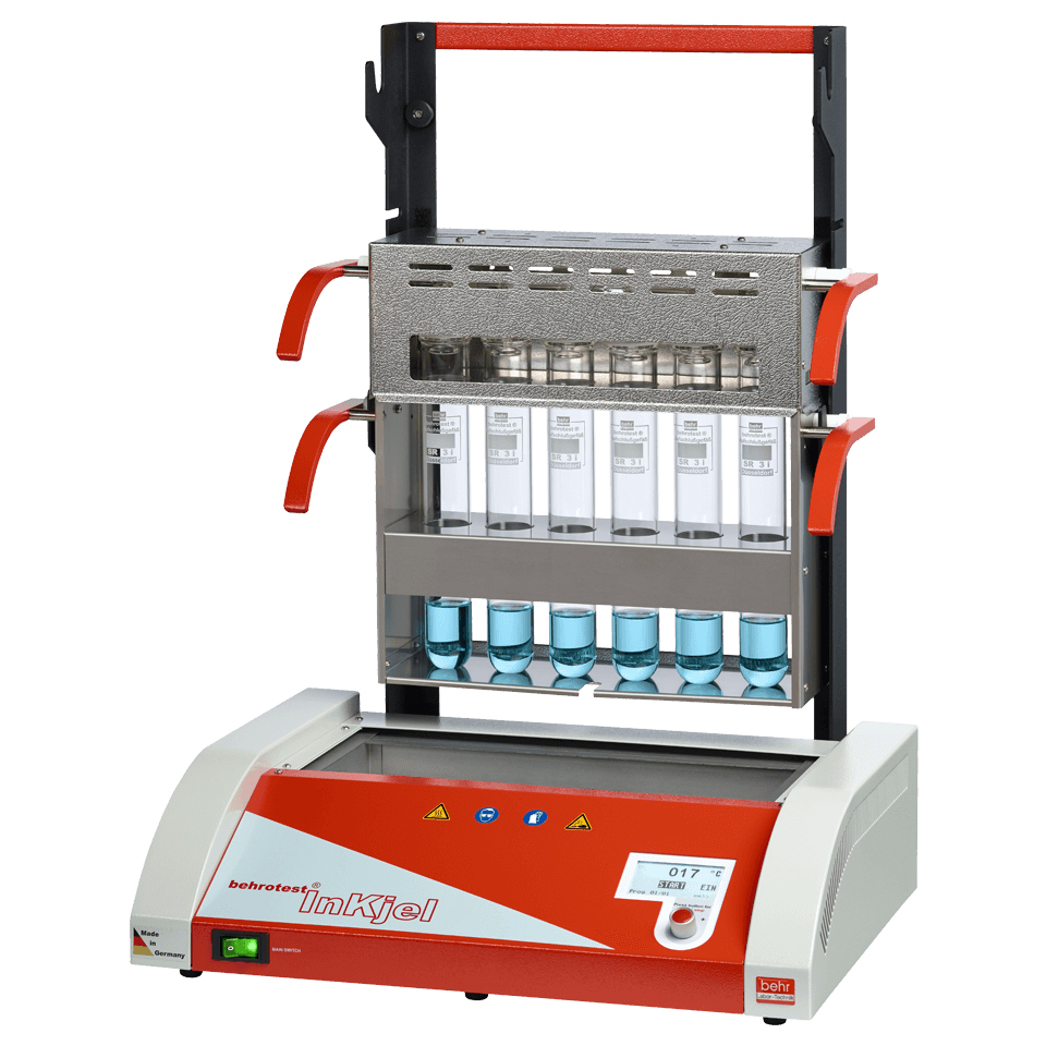 Behr-Labor behrotest® Kjeldahl Rapid Infrared Digestion System, with programmable energy control, temperature control, InKjel TCP-series, with 4 / 6 / 12 sample positions - Image 3