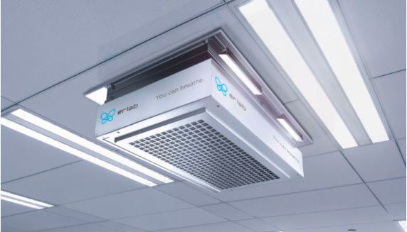 HALO P Smart Ceiling Mounted Air Purifier with HEPA Filter,  removal of viruses, bacteria, particles and allergens