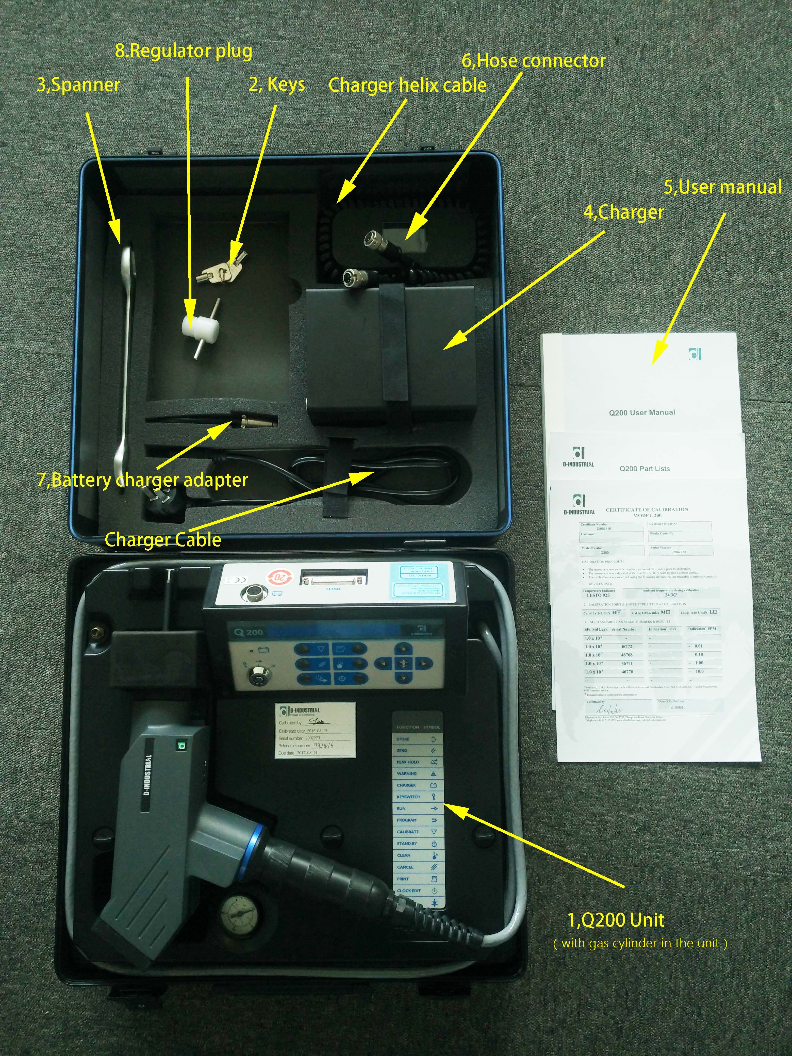 Ultra High Sensitivity SF6 Gas Leak Detector - Q200 - Image 3