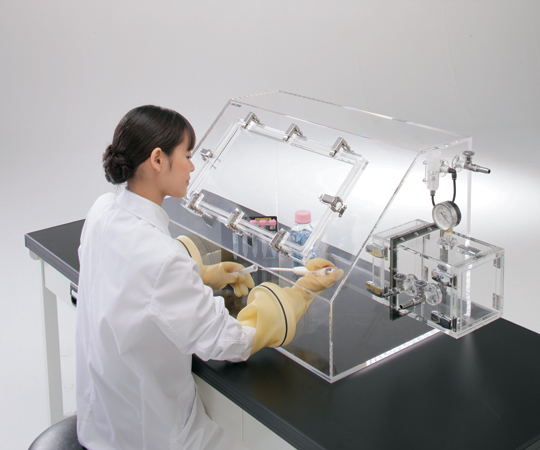 Gas Displacement Type Acrylic Glove Box (w/o Oxygen Monitoring)
